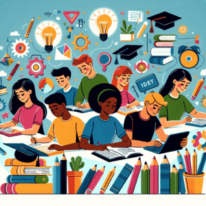 Les den korte teksten og velg riktig svar – AI Quiz Theme Image